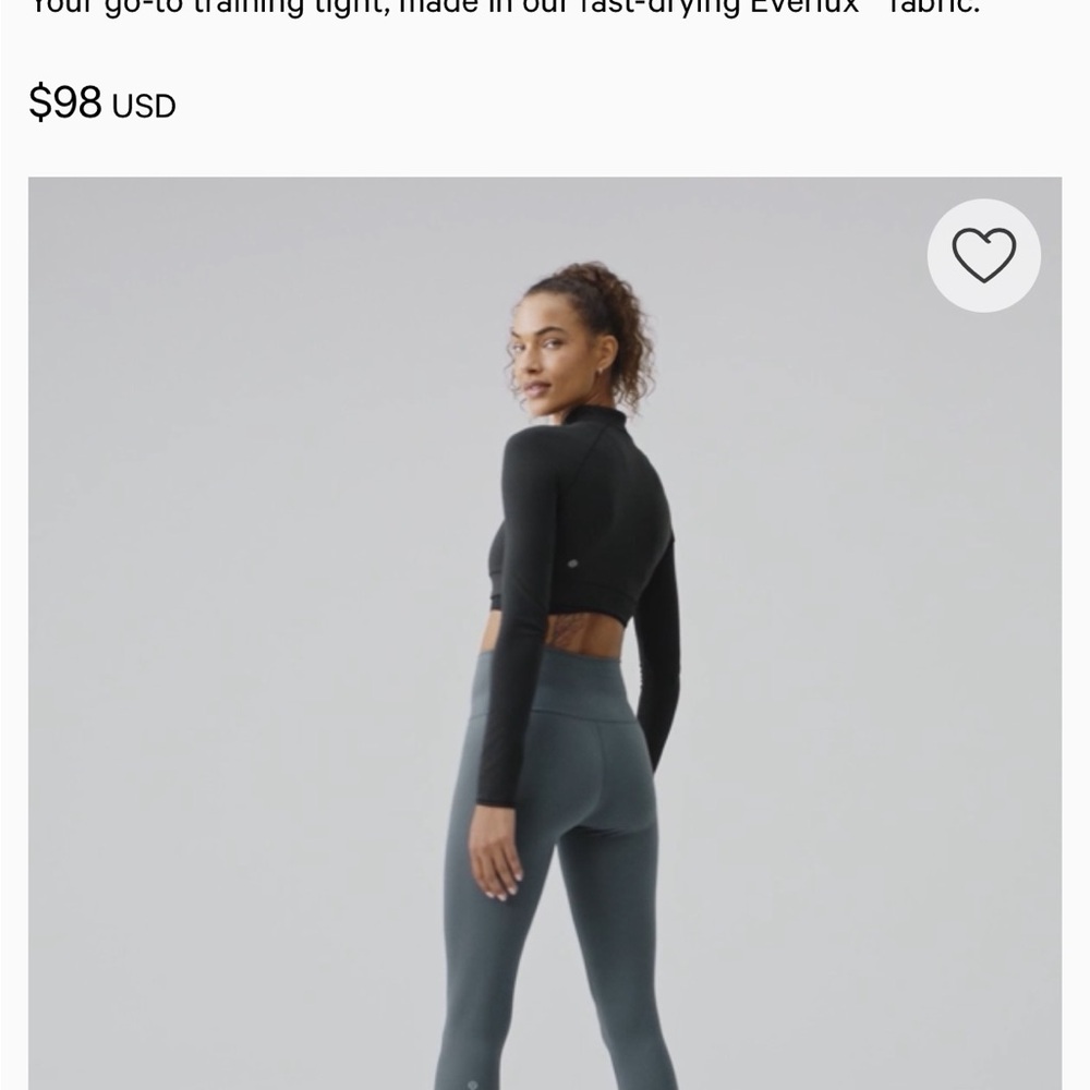 Lululemon Athletica Wunder Train High-Rise Tight 25" - Picture 8 of 10